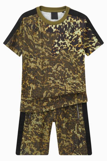 hover state of 4G Motif Camouflage T-Shirt in Jersey 
