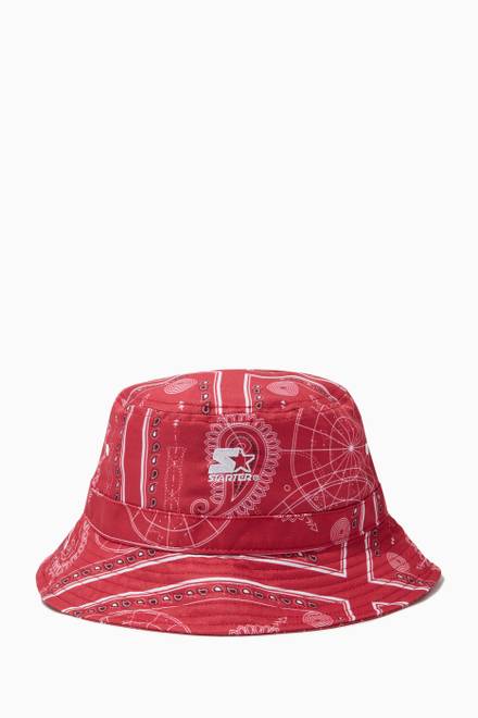 hover state of Bandana Print Bucket Hat 