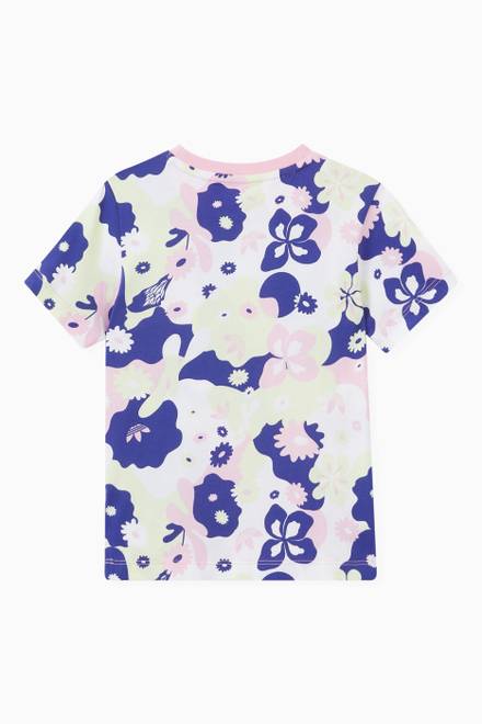 hover state of Flower Allover Print T-shirt in Jersey     