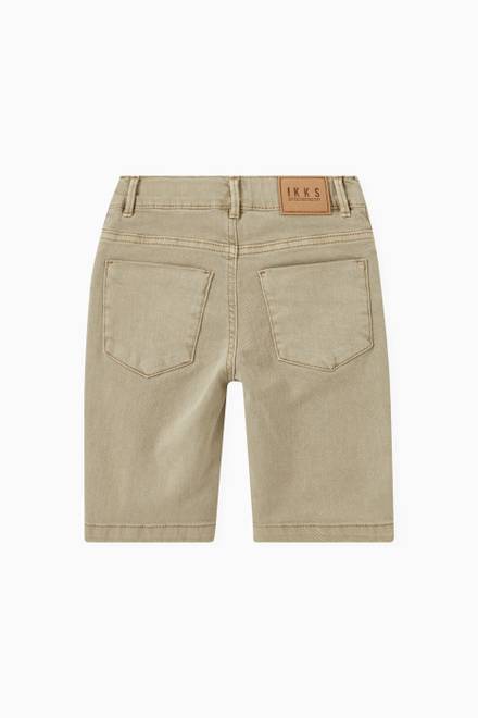 hover state of Patches Bermuda Shorts in Cotton 