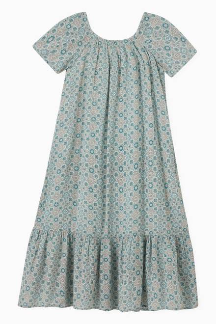 hover state of Long Dress in Cotton 
