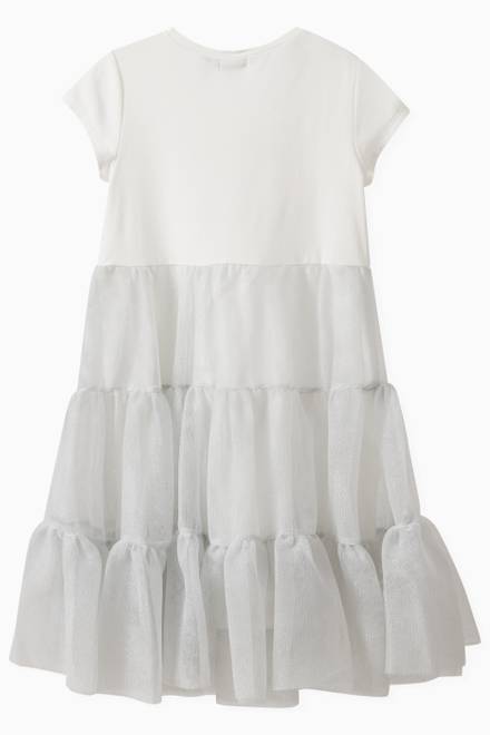 hover state of Ombre Tiered Dress in Cotton 