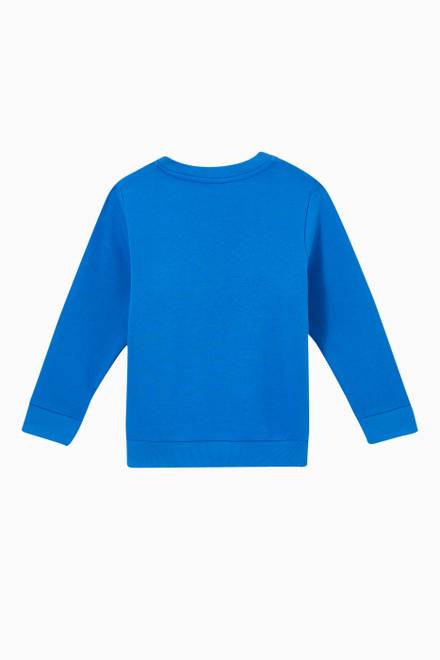 hover state of Logo Printed Sweatshirt in Cotton Fleece 