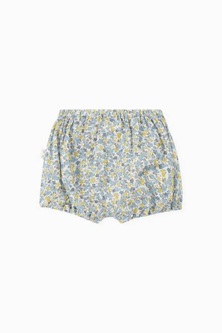 hover state of Floral Bloomer Shorts in Organic Cotton   