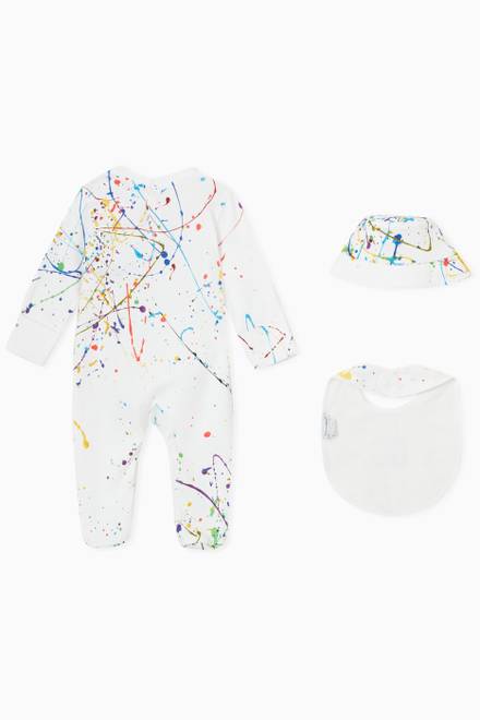 hover state of Color Paint Pyjama Set in Cotton 
