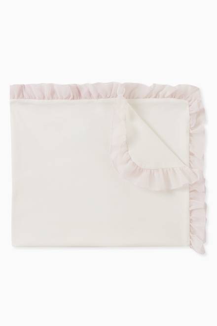 hover state of 3D Rosette & Chiffon Ruffle Blanket    
