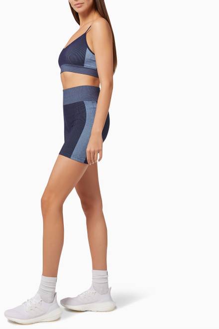 hover state of Seamless Rib Shorts in Cotton Blend   