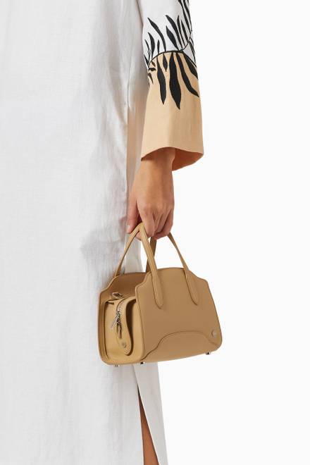 hover state of Sesia Micro Tote Bag in Calfskin