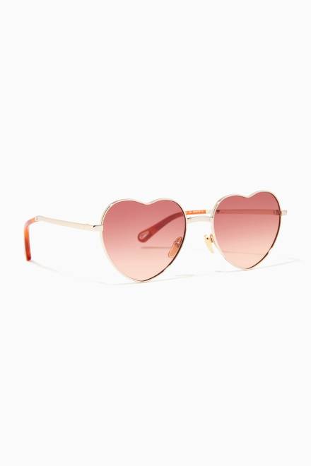 hover state of Heart Sunglasses in Metal  