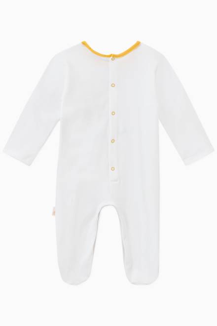 hover state of Contrast Neck Pyjama in Cotton  
