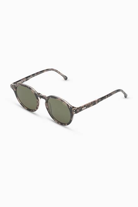hover state of Damien Round Sunglasses in Acetate 