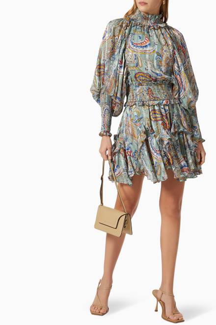 hover state of Averie Paisley Print Dress