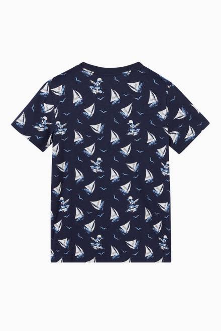 hover state of Yacht Print T-shirt 