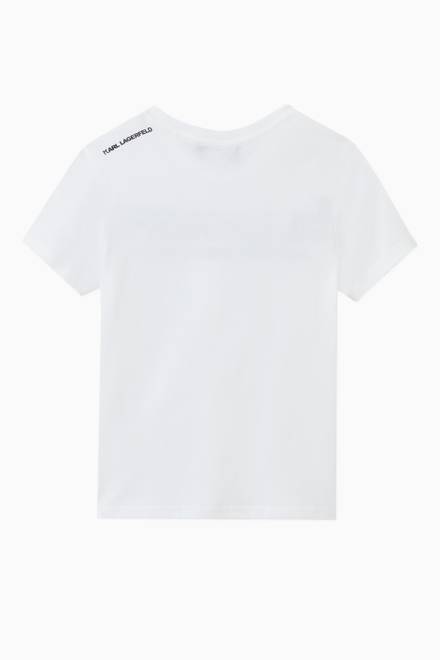 hover state of Oversize Logo Print T-shirt in Cotton Jersey