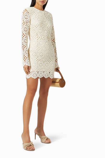 hover state of Erna Lace Dress in Cotton