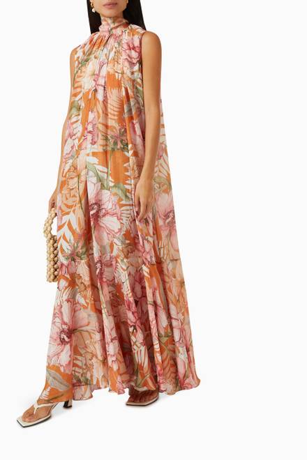 hover state of Iris Maxi Dress in Silk