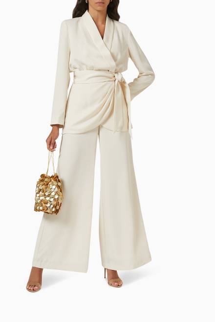 hover state of Otis Palazzo Pants in Satin 