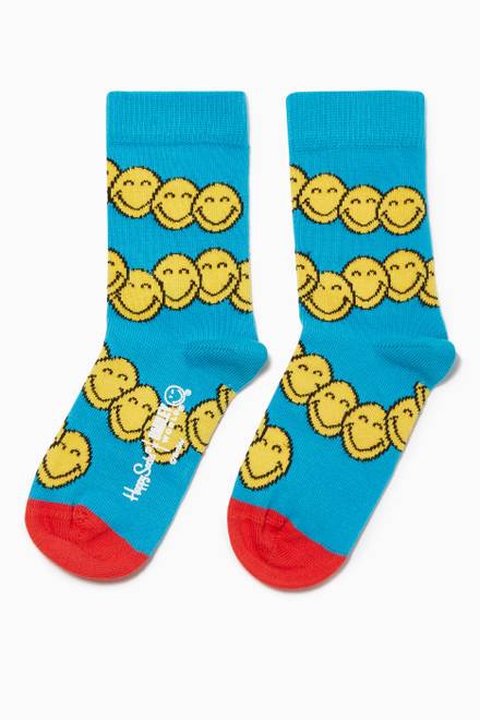 hover state of Zen Smiley Socks in Stretch Cotton