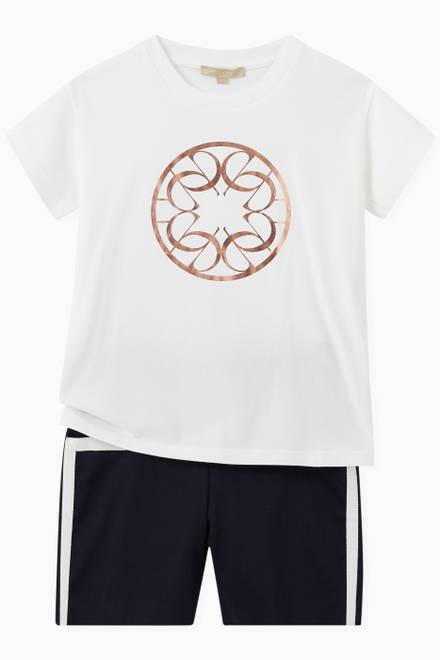 hover state of Logo Print T-shirt in Cotton 