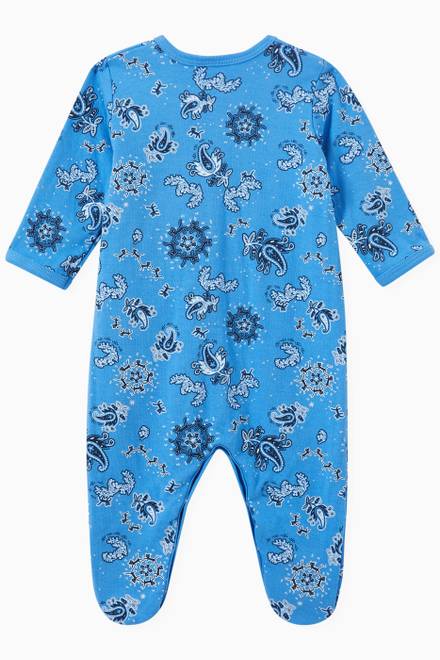 hover state of Bandanna Print Sleepsuit in Organic Cotton 