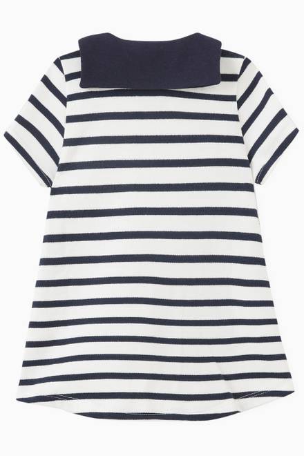 hover state of Flared Sailor Dress in Cotton   