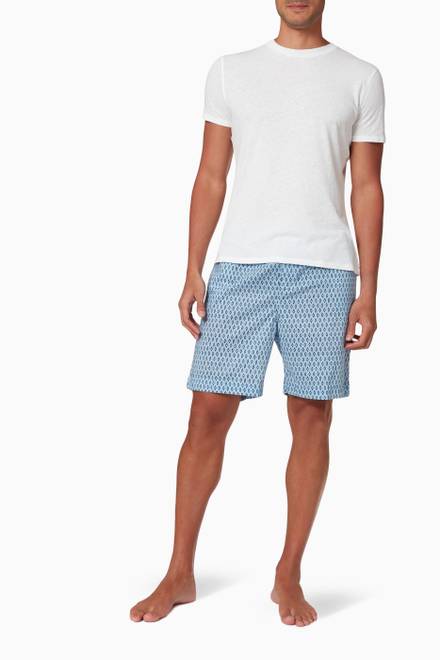 hover state of Nelson 87 Lounge Shorts in Cotton  