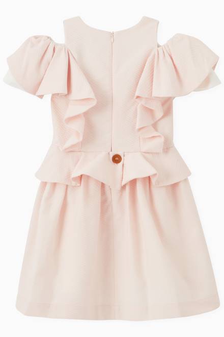 hover state of Ruffle Dress in Cotton Voile