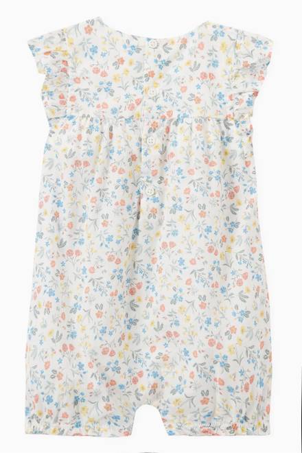 hover state of Floral Playsuit in Cotton 
