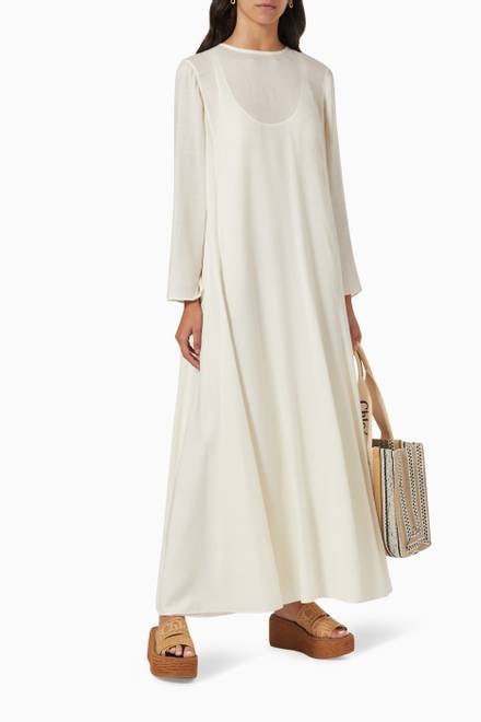 hover state of Long Sleeve Dress in Cashmere