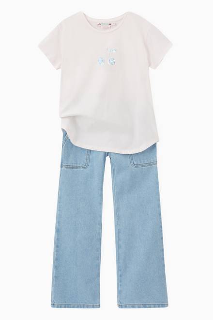 hover state of Effile Bootcut Jeans in Stretchy Cotton