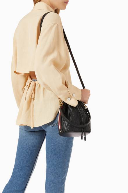 hover state of Donae Bucket Bag in Leather  