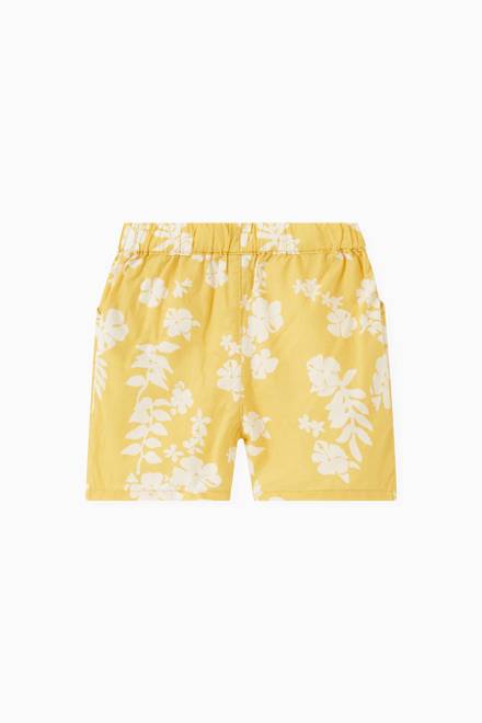 hover state of Hawaii Print Shorts in Cotton 