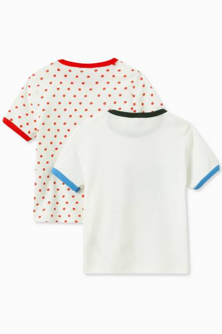 hover state of Short-Sleeved T-Shirt in Cotton, Two-Piece Set 