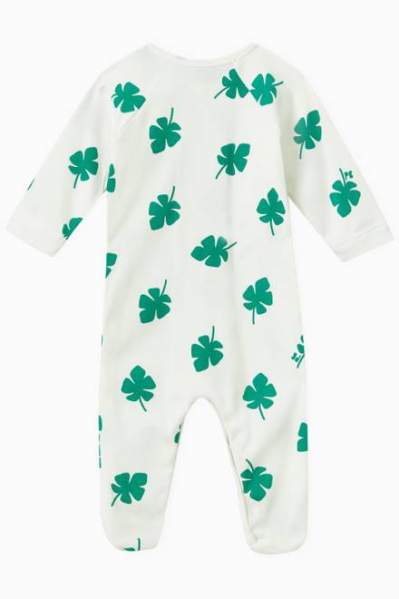 hover state of Botanic Print Sleepsuit in Organic Cotton 