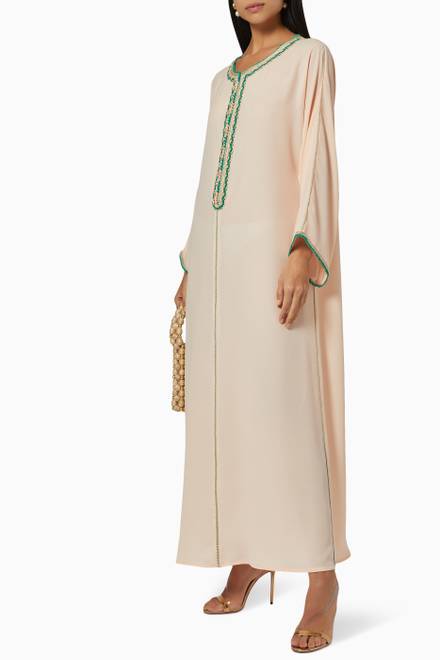 hover state of Moroccan Embroidered Kaftan