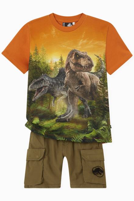 hover state of Jurassic World Argod Cargo Shorts in Cotton  