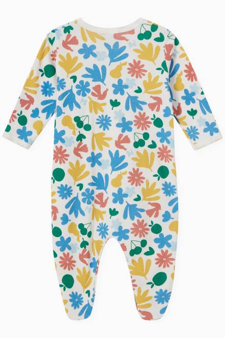 hover state of Floral Print Sleepsuit 