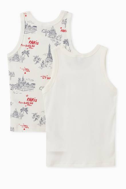 hover state of 2-Pack Paris Vests in Cotton
