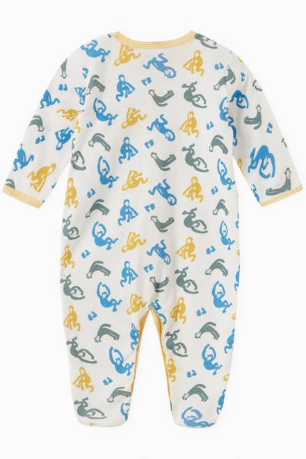 hover state of Glow-in-the-Dark Monkey Sleepsuit