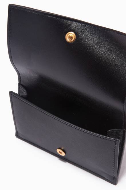 hover state of Card Case in Intrecciato Leather 