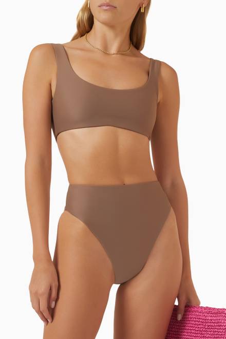 hover state of Rounded Edges Bikini Top in LYCRA®   