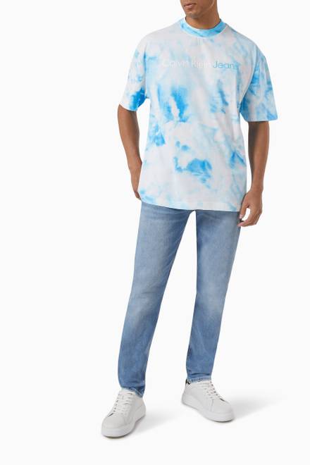 hover state of Oversized All-over Printed T-shirt in Cotton Jersey    