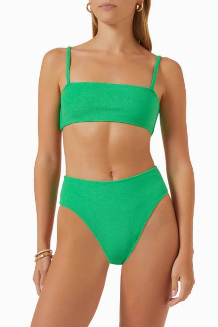 hover state of Adara Bikini Top in Stretch Nylon Towelling 