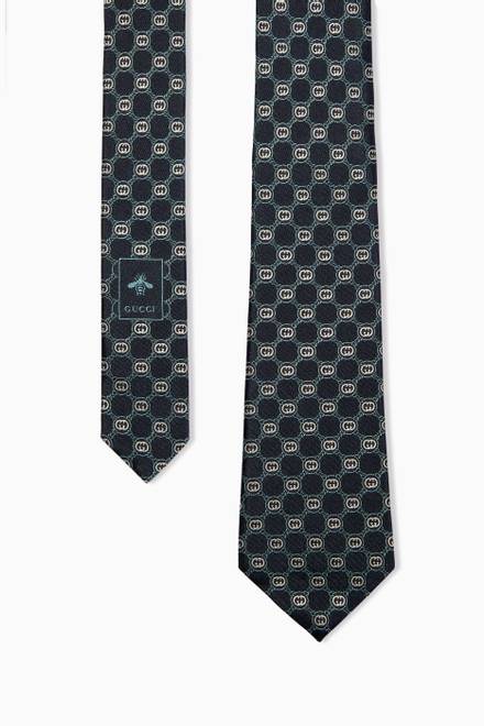 hover state of Shield Tie in Woven Silk Jacquard 