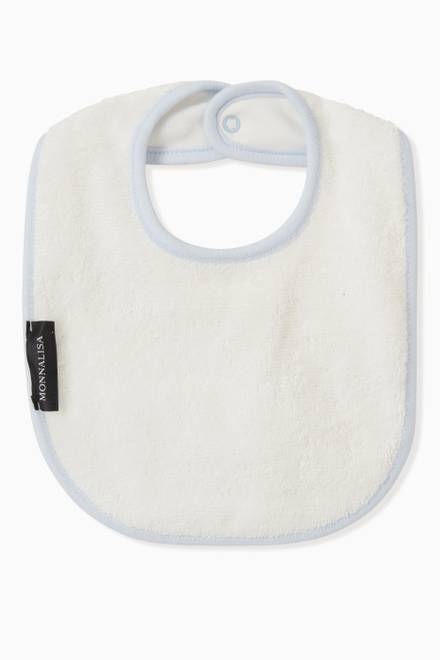 hover state of Cat Print Bib in Cotton