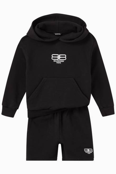 hover state of BB Paris Icon Hoodie in Cotton Terry  