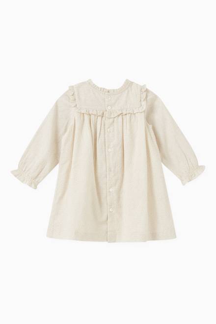 hover state of Ruffled Dress in Cotton 
