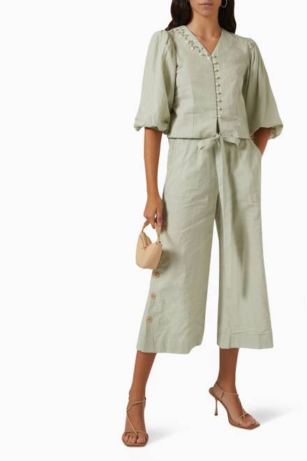 hover state of Jolie Co-ord Set in Linen    