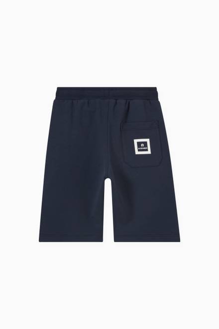 hover state of Contrast Logo Tape Shorts in Cotton