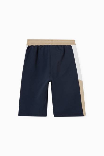hover state of Tricolour Bermuda Shorts in Cotton